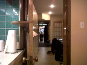 It's a long walk to the back door.