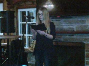 Marissa Campbell takes up shield and Viking helmet with stirring read from her debut novel Avelynn.